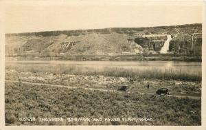 Andrews Waco 1920s Thousand Springs Power Plant RPPC real photo 5408