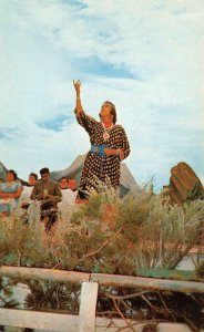 WY, Wyoming  SANDRA GOVER~Pawnee Indian~SIGN LANGUAGE Native Americana  Postcard