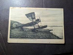 Mint 1915 Germany Early Aviation RPPC Postcard German Seaplane