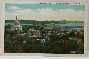 MD U.S. Naval Academy Birds Eye View Annapolis Maryland Postcard B15