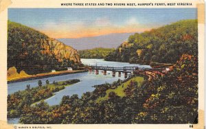 Where three states and two rivers meet, Harpers Ferry, WV