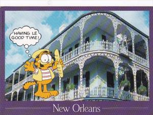 Louisiana New Orleans Having Le Good Time Garfield Illustration By Jim Davis