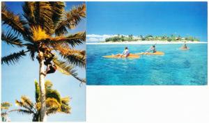 Fiji Navini Island Resort Hotel Lot of 2 Postcards c.1980s