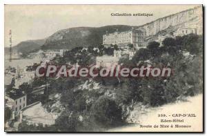 Postcard Old Cap D'Ail Eden Hotel Route de Nice to Monaco