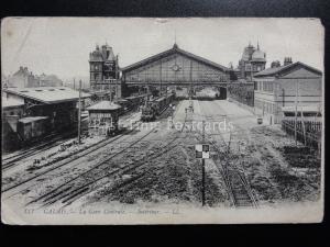 WW1: Censor Stamp CALAIS LA GARE Railway Station MESSAGE to Ma from Reg - LL.111