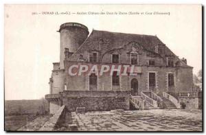 Postcard Old Duras Old Castle of the Dukes of Duras (Entree and Court of Honor)