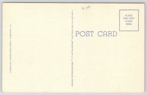 Champaign Illinois~ART DECO City Building~Corner Drug Store~1937 Linen Postcard