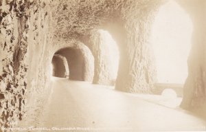 Oregon Columbia River Highway Shell Tunnel Real Photo