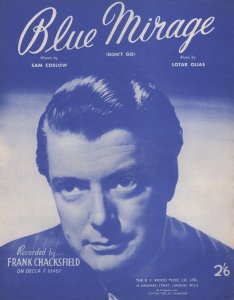 Frank Chacksfield Blue Mirage Decca Rare Sheet Music