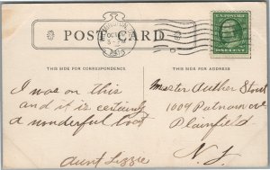 USS DELAWARE CAPT. C.C. GOVE ANTIQUE POSTCARD