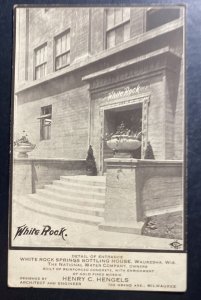 Mint Usa Advertising RPPC Postcard White Rock Springs Bottling House Milwaukee