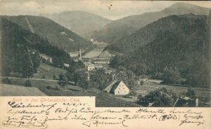 Poland Blick in das Görbersdorfer Sokołowsko Vintage Postcard 08.36