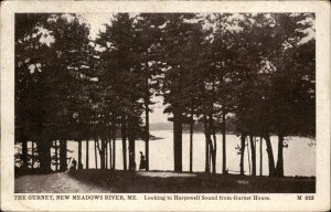 New Meadows River Maine The Gurnet View of Harpswell Sound Vintage Postcard