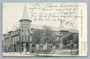 CLARKSBURG WV TRADERS HOTEL ANTIQUE POSTCARD