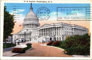US Capitol Washington DC Cancel 1935 WOB Note United States PM Cents 