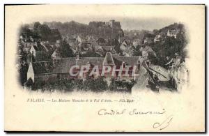 Old Postcard Cliff Les Maisons Blanches Val d Ante