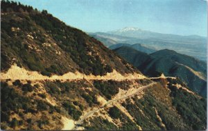 USA California San Bernardino Rim O' World Highway Vintage Postcard C224