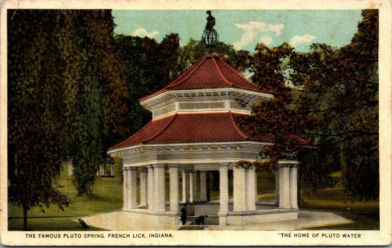 LOT OF 3- French Lick, Indiana - The Famous Pluto Spring - POSTCARD -PC