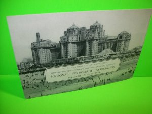 Hotel Traymore 1934 Original Atlantic City NJ Post Card National Petroleum Assoc