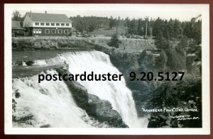 h5082 - KAKABEKA FALLS Ontario 1940s Waterfall. Real Photo Postcard