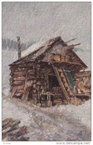 AS: W. Rubach; Log Cabin in a Snow Storm, 00-10s
