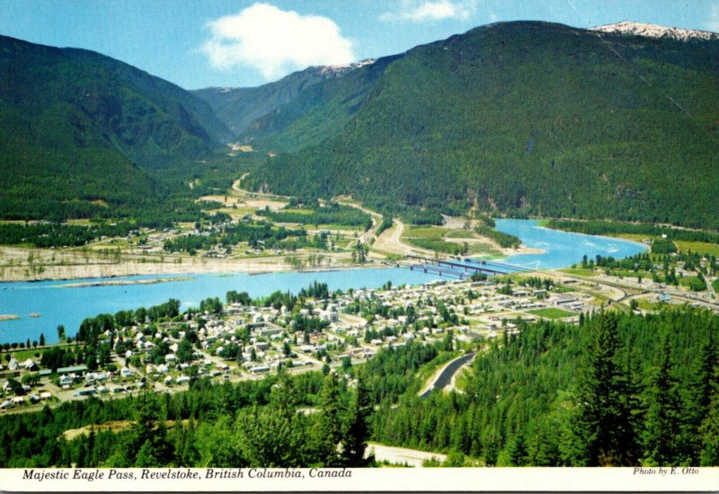 Canada British Columbia Revelstoke Majestic Eagle Pass Aerial View