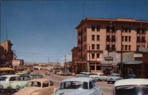 Tonopah Nevada NV Silver Mining Town Classic 1950s Cars VW Beetle Postcard