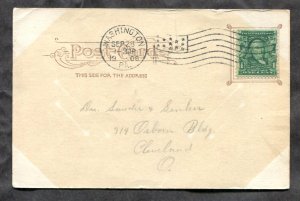 dc1095 - WASHINGTON Pa 1908 YMCA Building Postcard