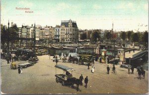 Netherlands Rotterdam Bolwerk Vintage Postcard 09.03