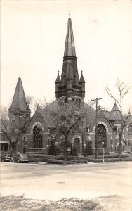 J42/ Lincoln Nebraska RPPC Postcard c1940s Baptist Church Building 165