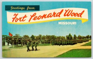 Fort Leonard Wood MO~Basic Trainees Graduation~Gammon Field~Parade Ground~1960s