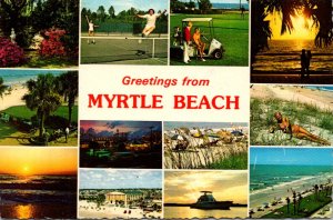 South Carolina Greetings From Myrtle Beach Multi View Of The Sun Fun Capitol ...