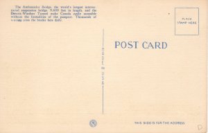 US    PC4846  AMBASSADOR BRIDGE CONNECTING DETROIT & WINDSOR