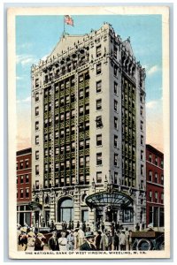 1916 The National Bank Of West Virginia Building Wheeling WV Antique Postcard