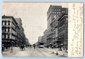 Indianapolis Indiana Postcard Washington Street East From Meridian Street 1905