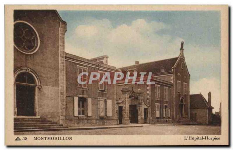 Old Postcard Montmorillon L & # 39hopital Hospice