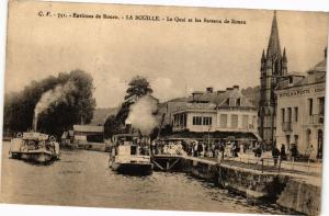 CPA ROUEN-La BOUILLE-Le Quai et les Bateaux de ROUEN (234682)