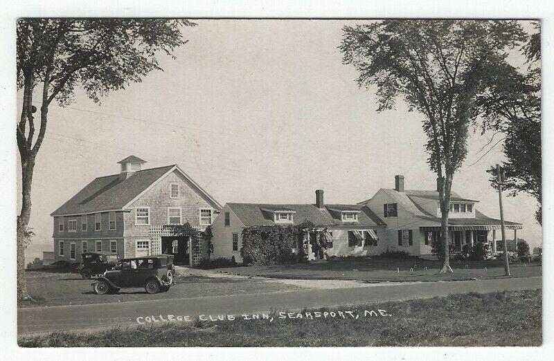 RPPC, Searsport , Maine, Early View of College Club Inn