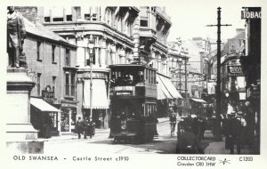 Wales Postcard - Glamorgan - Old Swansea - Castle Street c1910 -  U128