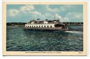 Halifax Dartmouth Ferry Boat Nova Scotia Canada postcard