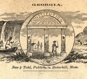 1880s New & Todd Georgia State Seal P112