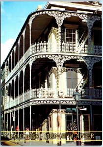 Postcard - Balconies - French Quarter - New Orleans, Louisiana