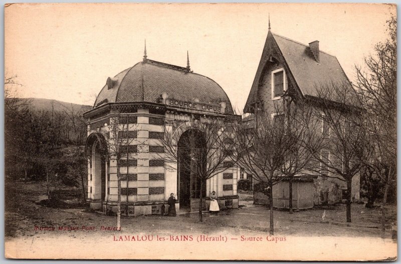 Lamalou-Les-Bains (Herault) Source Capus France Postcard
