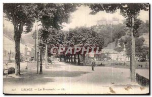 Old Postcard Uriage Les Promenades