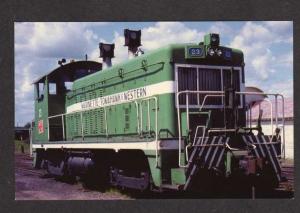 WI Marinette Tomahawk & Western Railroad Train Loco 23 RR WISCONSIN RR Postcard