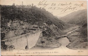 CPA Env. de THIERS-Le Barrage de la Vallée de la Miodex (46601)