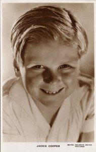 Jackie Cooper MGM Pictures Film Star Rare Real Photo Postcard