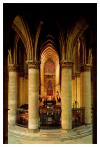 Postcard France Reims Cathedral - The Nave seen from the Deambulatory