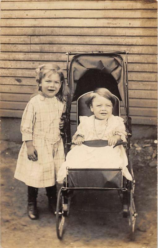 Braeburn Pennsylvania Children Baby Real Photo Antique Postcard K7876474