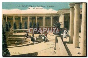 Old Postcard Deauville Les Bains Atrium